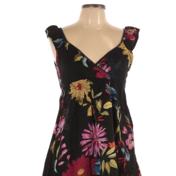 Speed Control | Black Floral LBD Large 100% Cotton - Picture 7 of 7
